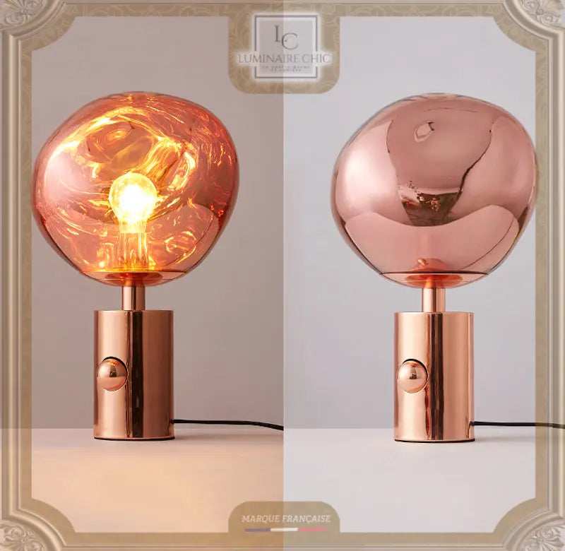 Lampe De Chevet Boule Lave Au Design Moderne