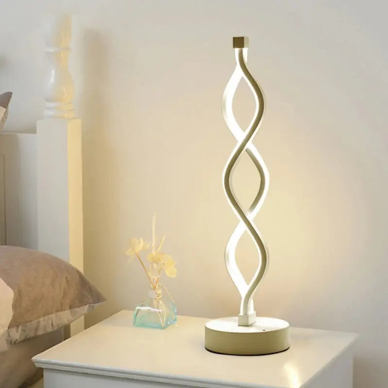 Lampe De Chevet Design En Métal Et Acrylique Style Artistique B / Blanc Chaud