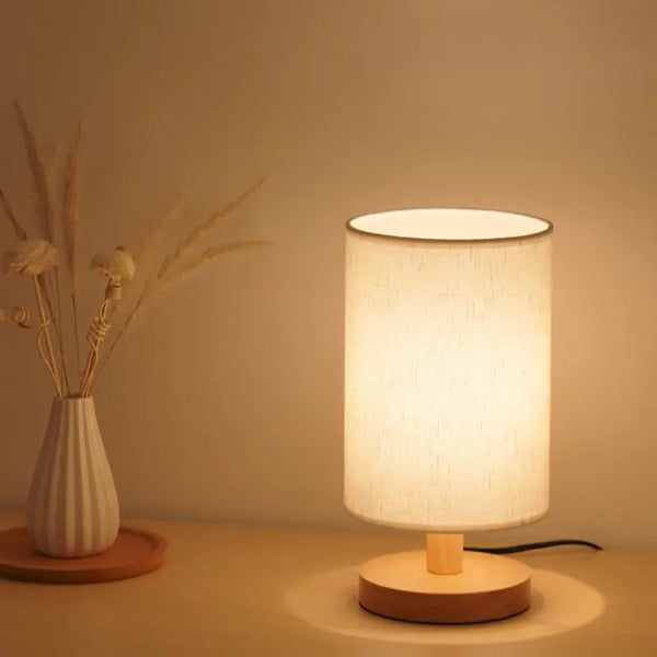 Lampe de chevet tactile en bois - Design artisanal et intuitive –  Suspension Naturelle