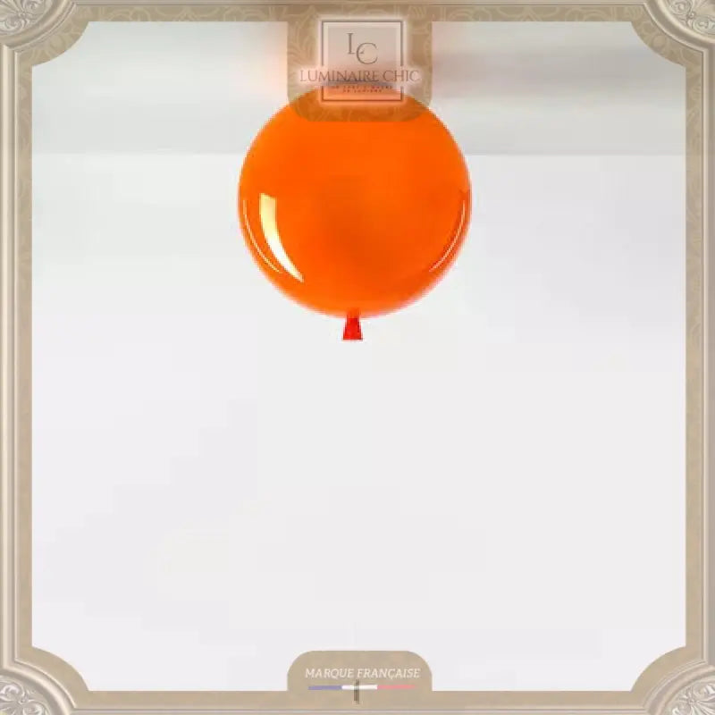 Lustre Enfant En Forme De Ballon Plafonnier / Diamètre 20 Cm Orange