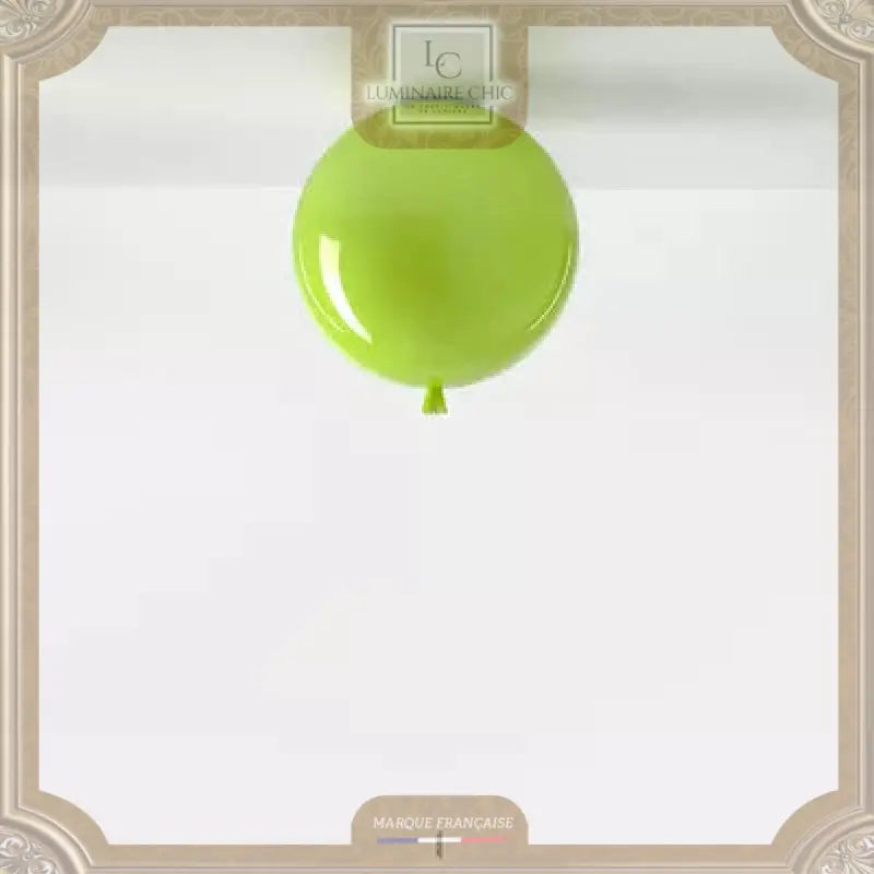 Lustre Enfant En Forme De Ballon Plafonnier / Diamètre 20 Cm Vert