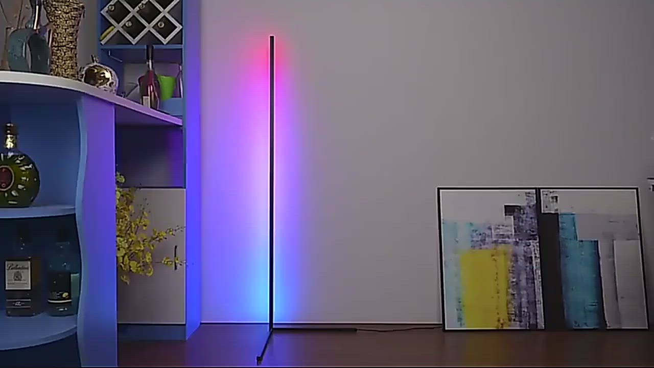 Farbige LED-Eckstehleuchte