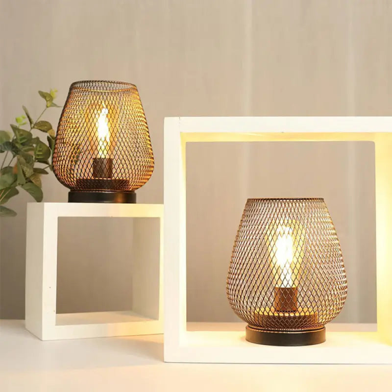 Lampe de chevet sans fil au design industriel, Lampe de table en
